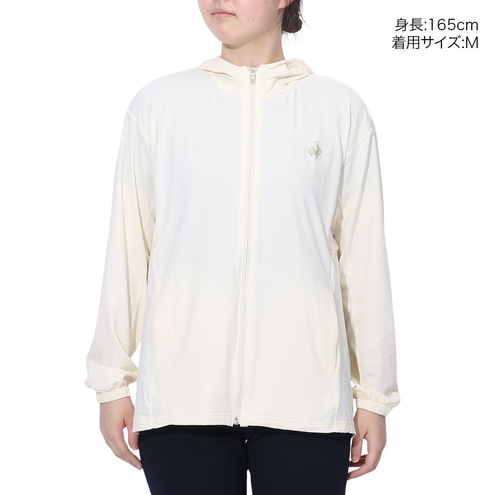 ルコックスポルティフ（lecoqsportif）（レディース）接触冷感UVシャツパーカー LT5SSW20L WH01