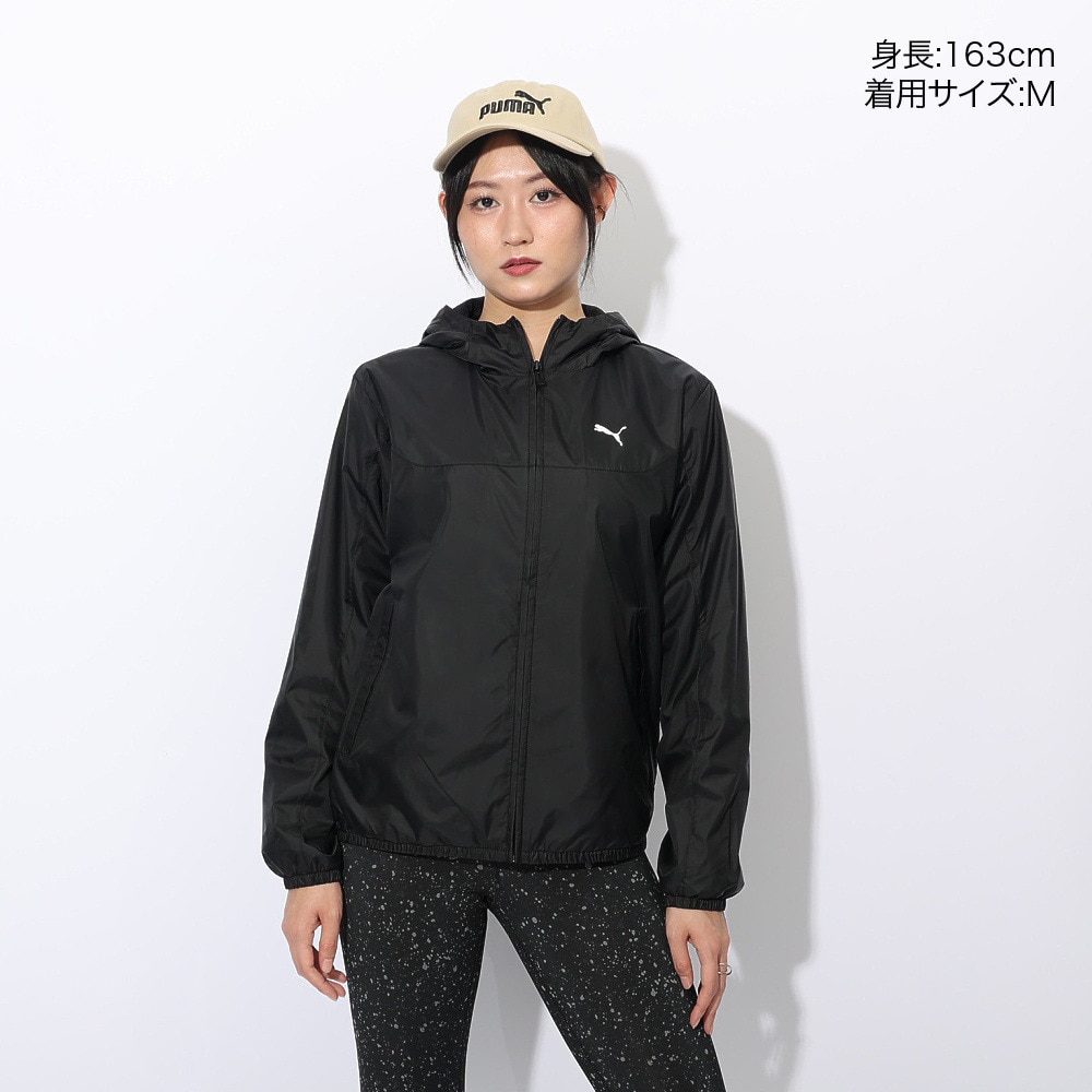 プーマ（PUMA）（レディース）ESS レギュラー メッシュライニング ウィンドブレーカー ジャケット 687732 01 BLK