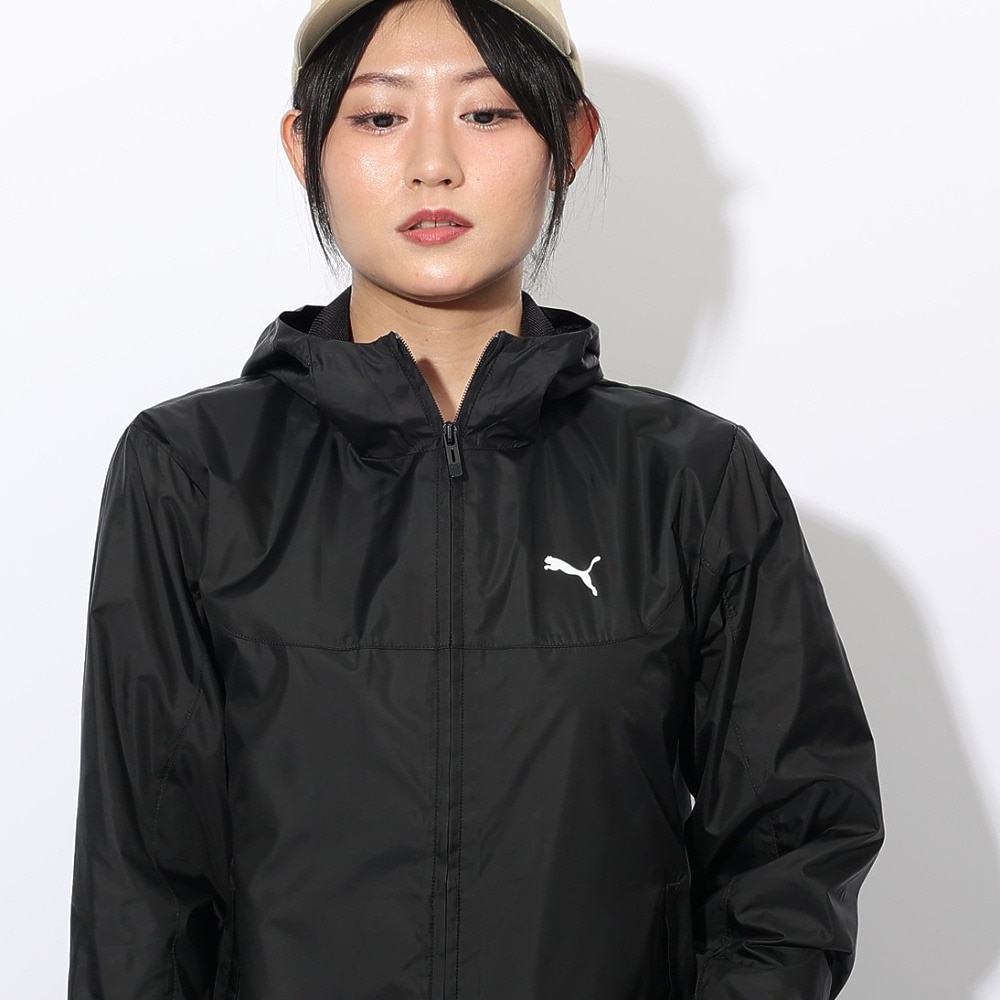 プーマ（PUMA）（レディース）ESS レギュラー メッシュライニング ウィンドブレーカー ジャケット 687732 01 BLK