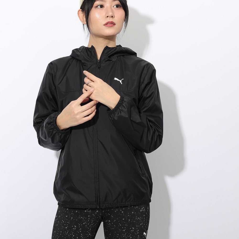 プーマ（PUMA）（レディース）ESS レギュラー メッシュライニング ウィンドブレーカー ジャケット 687732 01 BLK