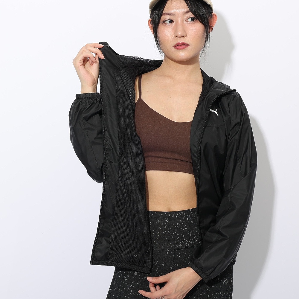 プーマ（PUMA）（レディース）ESS レギュラー メッシュライニング ウィンドブレーカー ジャケット 687732 01 BLK
