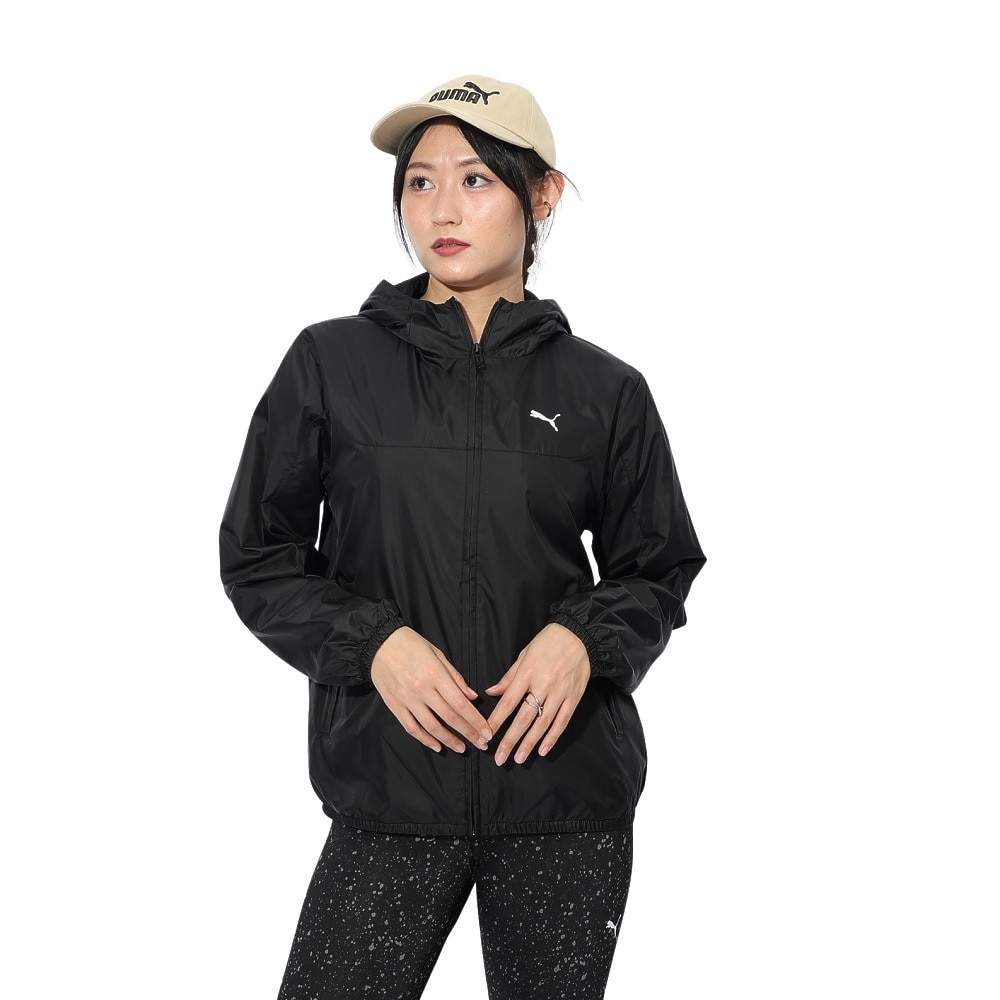 プーマ（PUMA）（レディース）ESS レギュラー メッシュライニング ウィンドブレーカー ジャケット 687732 01 BLK
