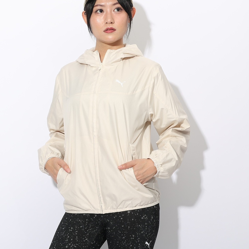 プーマ（PUMA）（レディース）ESS レギュラー メッシュライニング ウィンドブレーカー ジャケット 687732 87 BEG