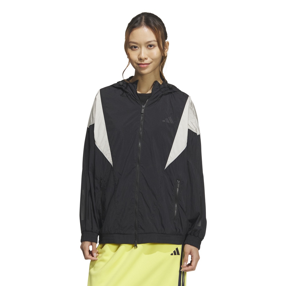 アディダス（adidas）（レディース）BYS スリーストライプス ウーブン 軽量ジャケット KRC74-JL5107