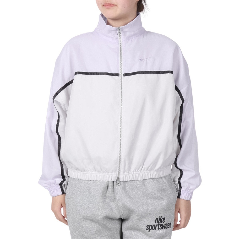 ナイキ（NIKE）（レディース）スポーツウェア バーシティ ウーブン ジャケット IB7917-536