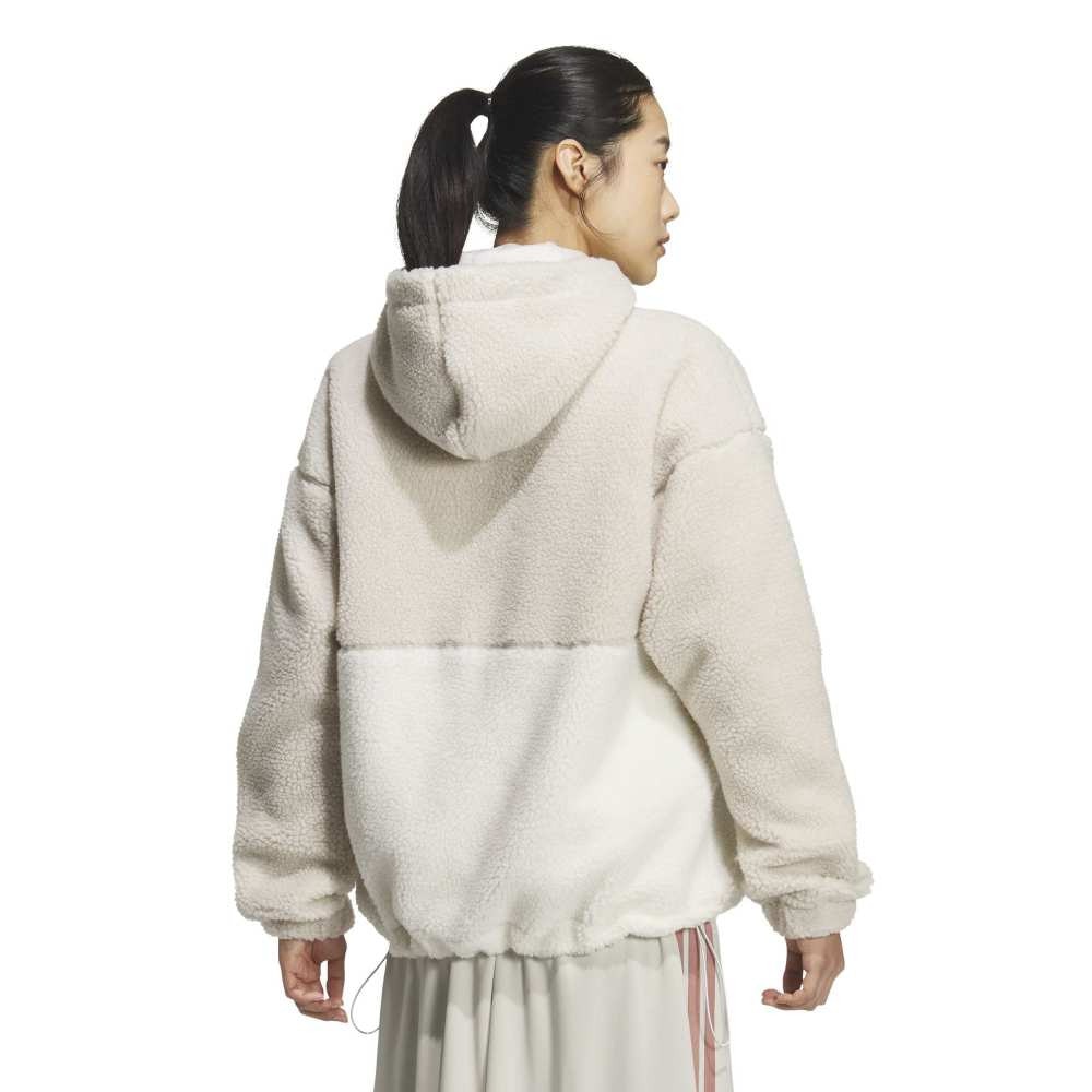 アディダス（adidas）（レディース）ボア シェルパ ルーズフィット フルジップ ジャケット SH901-KA0961