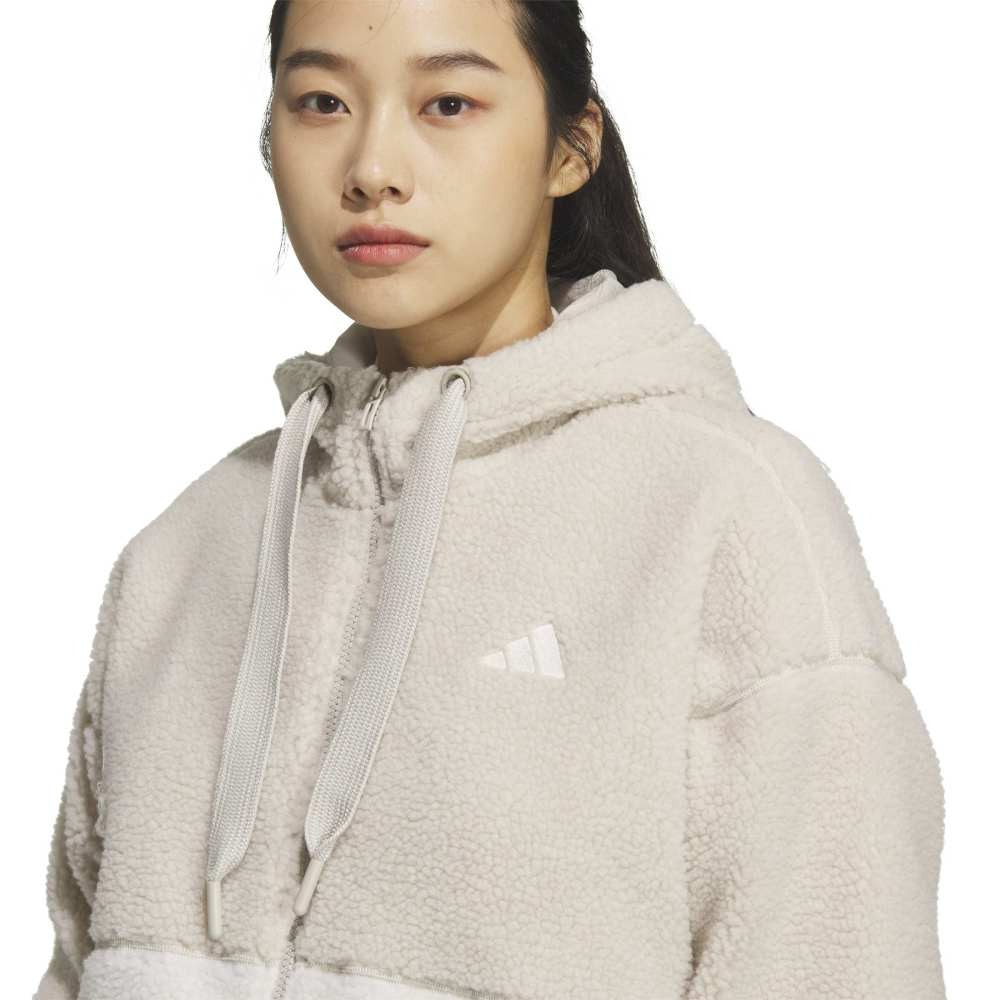 アディダス（adidas）（レディース）ボア シェルパ ルーズフィット フルジップ ジャケット SH901-KA0961