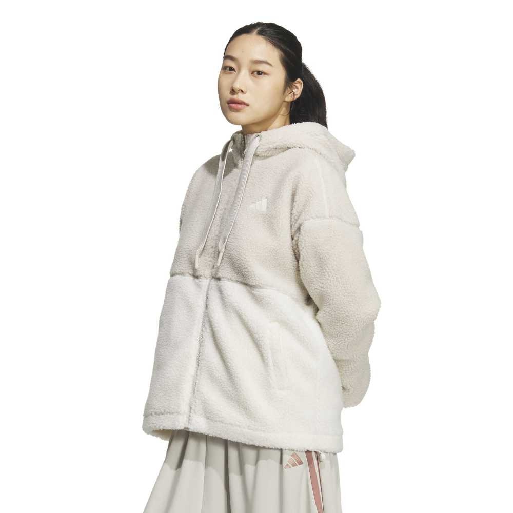 アディダス（adidas）（レディース）ボア シェルパ ルーズフィット フルジップ ジャケット SH901-KA0961