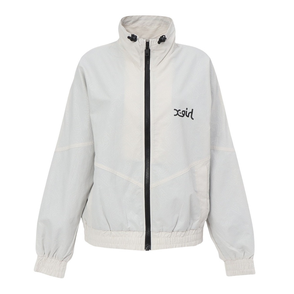 エックスガール（X-gir）（レディース）ロゴ ワインドアップ ジャケット 155253021002-OFF WHITE