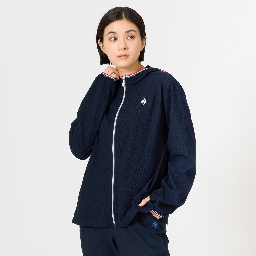 ルコックスポルティフ（lecoqsportif）（レディース）ヘランカUVカットシャツパーカー LT6SSW20L NV00
