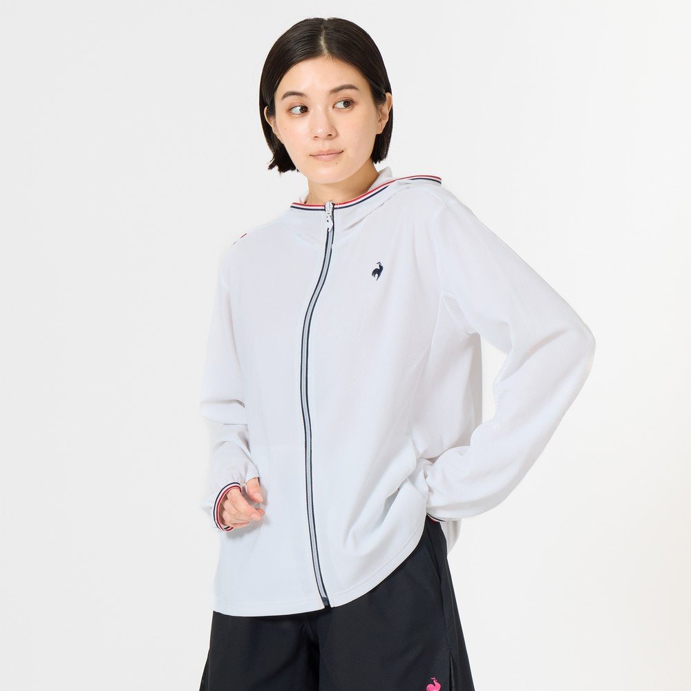 ルコックスポルティフ（lecoqsportif）（レディース）ヘランカUVカットシャツパーカー LT6SSW20L WH00