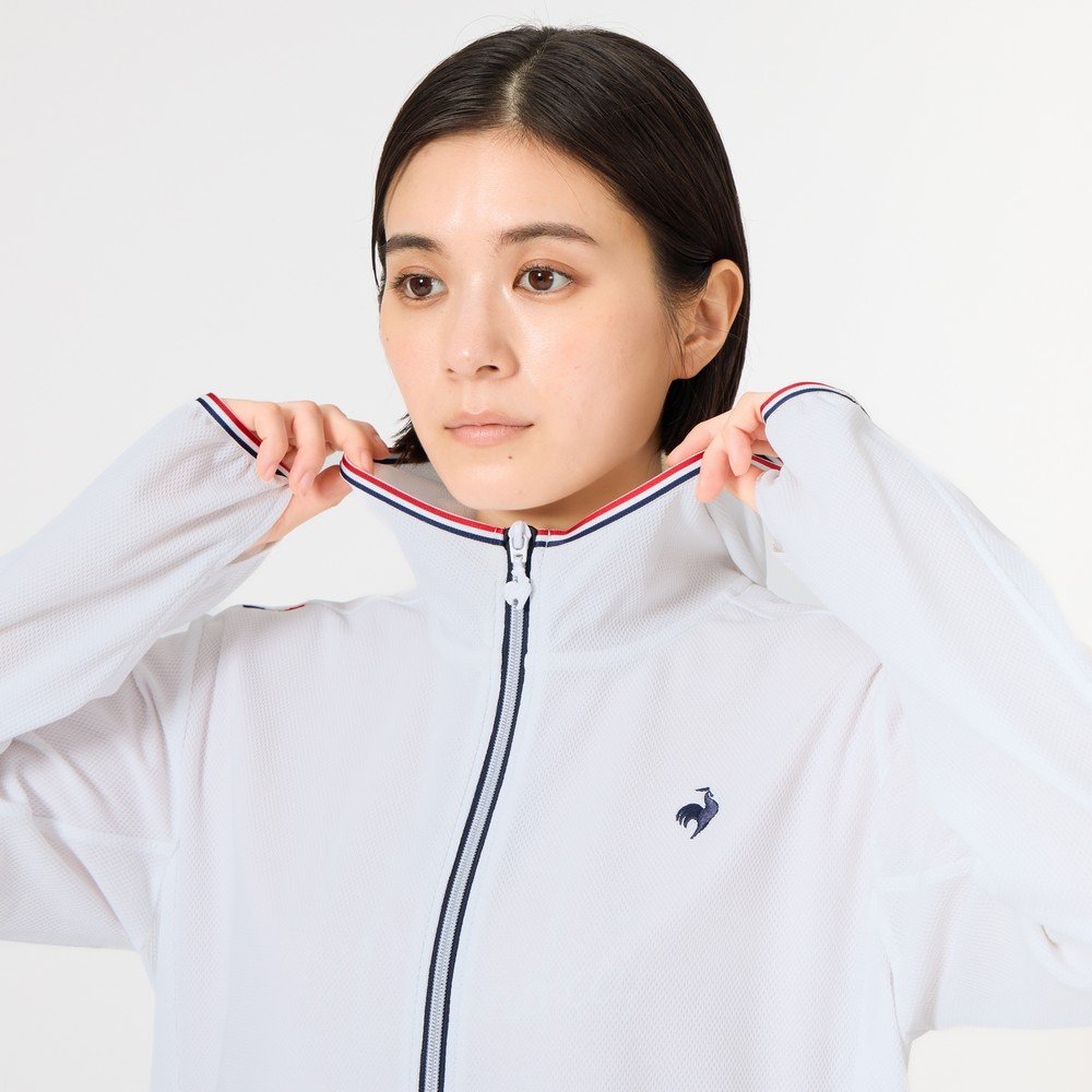 ルコックスポルティフ（lecoqsportif）（レディース）ヘランカUVカットシャツパーカー LT6SSW20L WH00