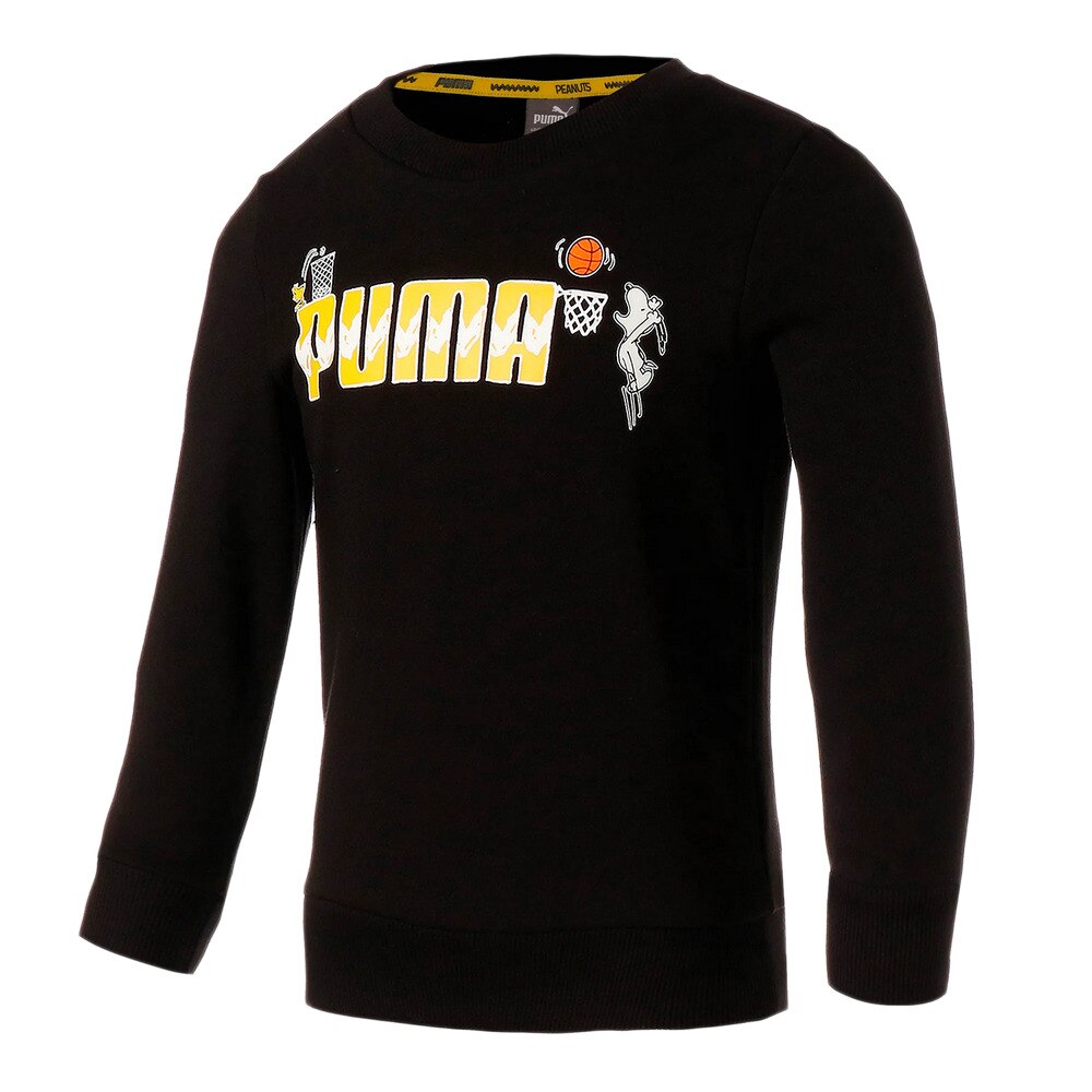PUMA×PEANUTS キッズ クルースウェット 599464 01 BLK