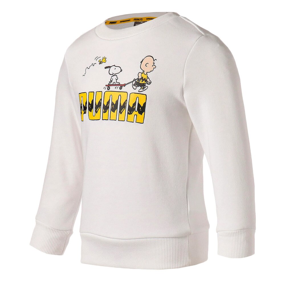 PUMA×PEANUTS キッズ クルースウェット 599464 02 WHT
