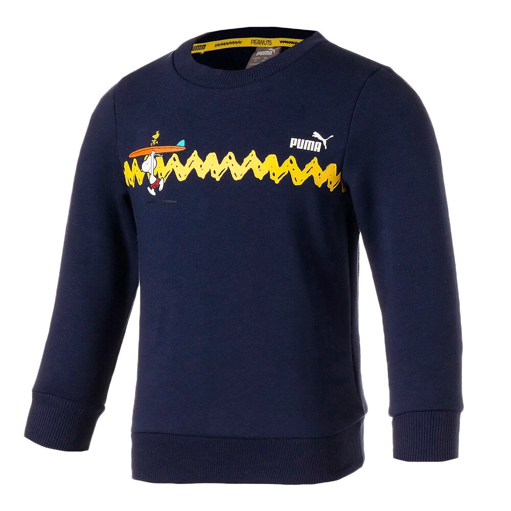 PUMA×PEANUTS キッズ クルースウェット 599464 06 NVY オンライン価格