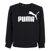 プーマ（PUMA）（キッズ）ESS ビッグロゴ クルーネックスウェット TR 846544 01 BLK