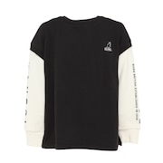 (キッズ)フェイクレイヤード トレーナー 887442 BLK