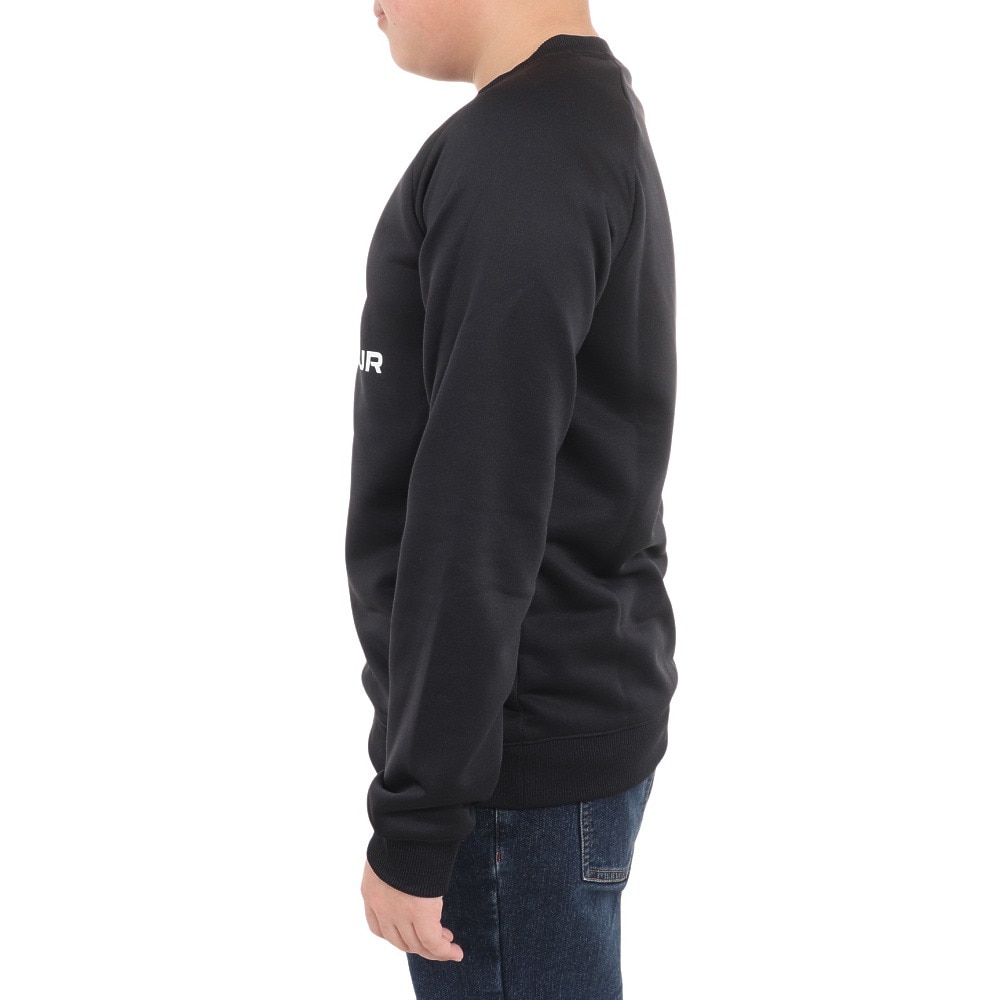 アンダーアーマー（UNDER ARMOUR）（キッズ）長袖Tシャツ キッズ  テック テリー ロゴ クルー 1381171 001