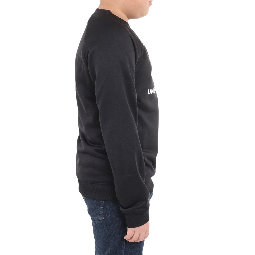 アンダーアーマー（UNDER ARMOUR）（キッズ）長袖Tシャツ キッズ  テック テリー ロゴ クルー 1381171 001