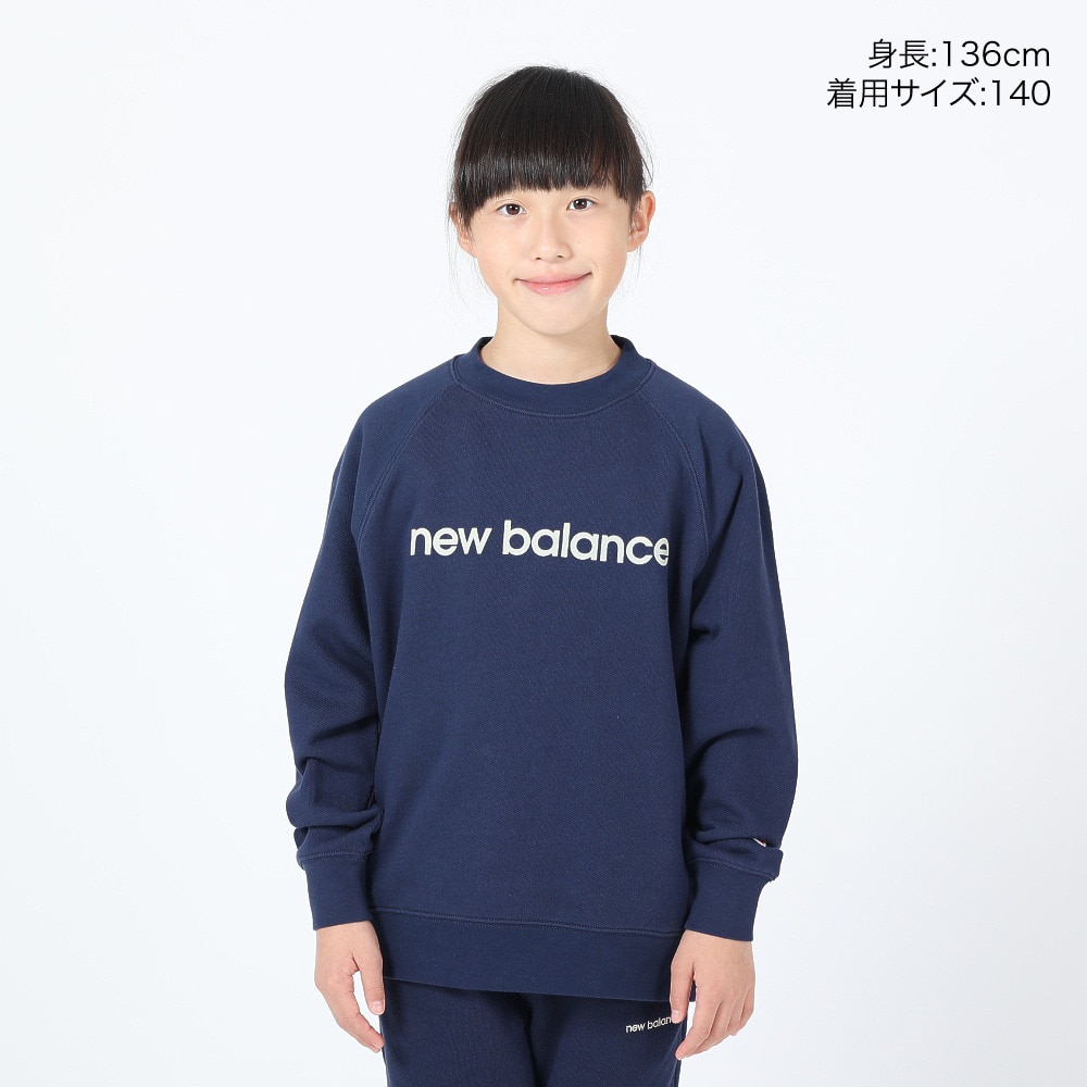 ニューバランス（new balance）（キッズ）トレーナー キッズ  スウェットクルー ABT35156NNY