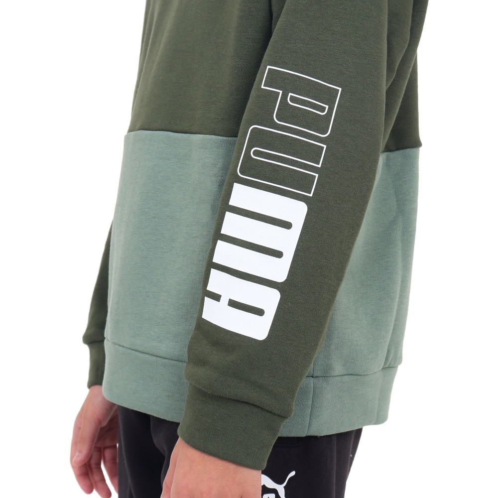 プーマ（PUMA）（キッズ）トレーナー キッズ  PUMA POWER クルースウェット TR 677721 31 GRN