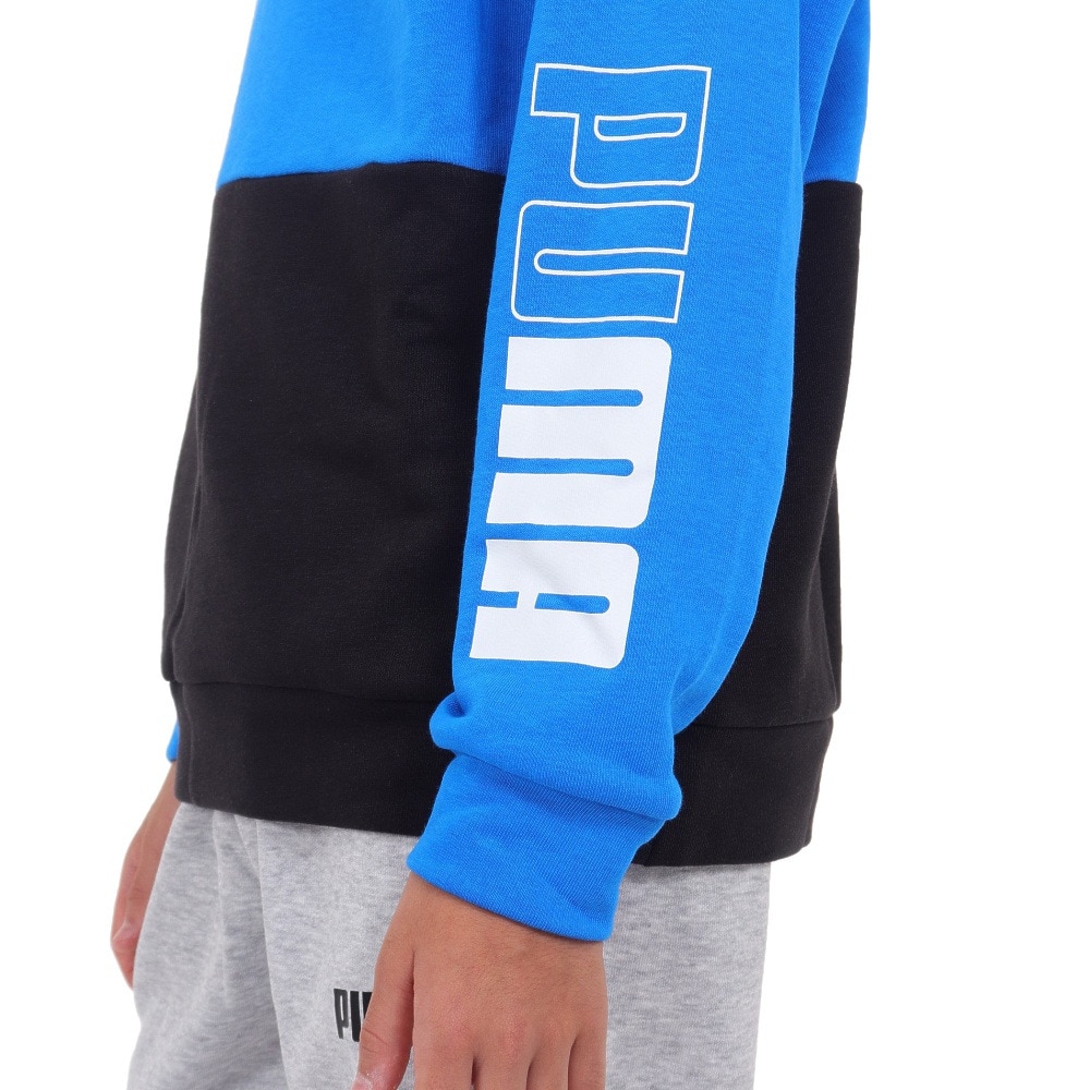 プーマ（PUMA）（キッズ）トレーナー キッズ  PUMA POWER クルースウェット TR 677721 47 BLBK