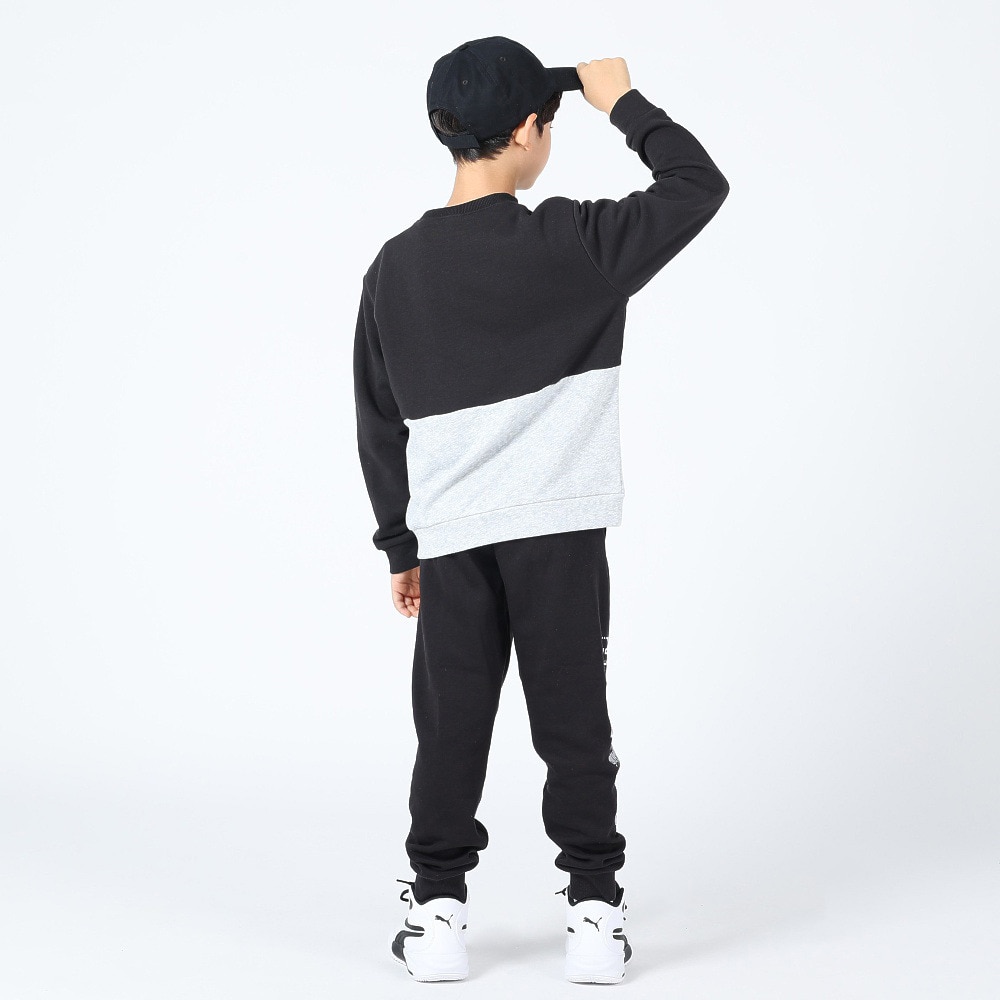 プーマ（PUMA）（キッズ）トレーナー キッズ  PUMA POWER クルースウェット TR 677721 51 BKWT