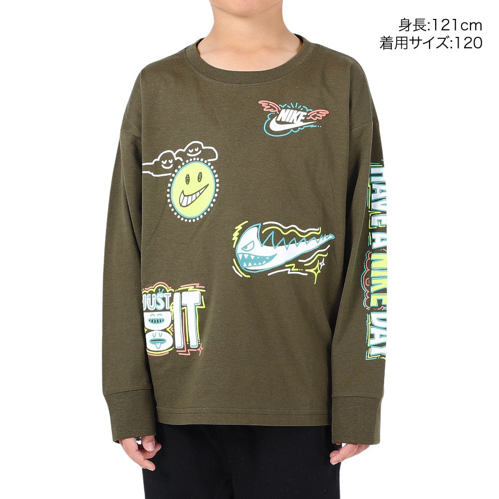 ナイキ（NIKE）（キッズ）ジュニア クルースウェット ART OF PLAY RELAXED 86L109-F84