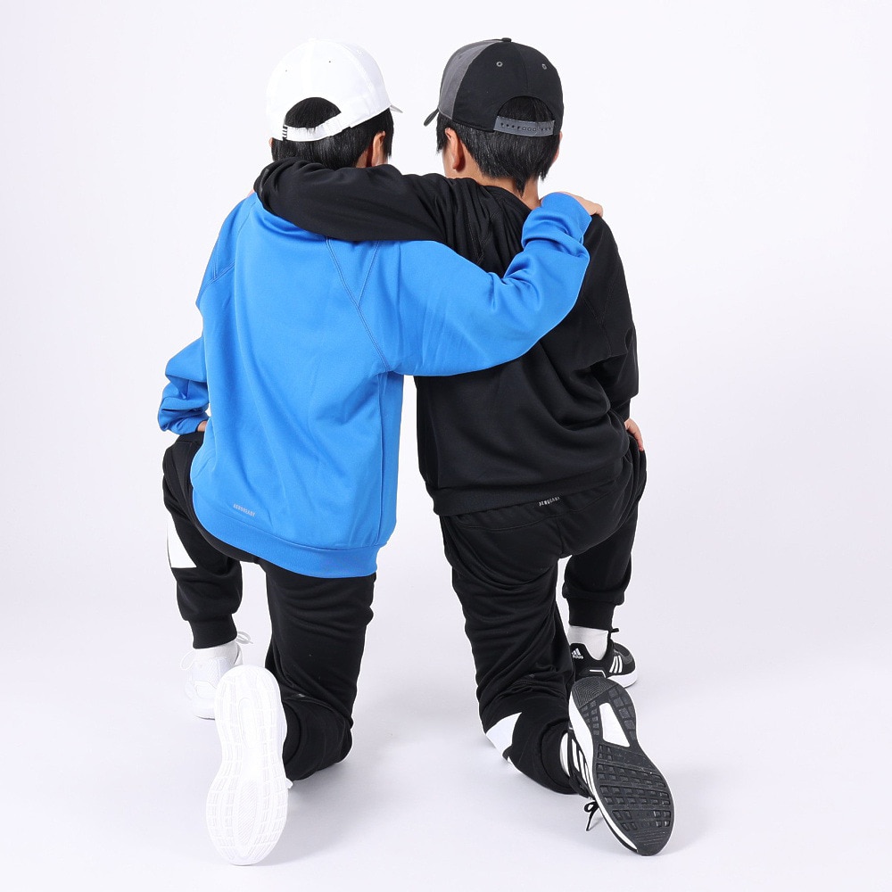 アディダス（adidas）（キッズ）ジュニア トレイン エッセンシャルズ ウォーム ロゴ ルーズフィット スウェットシャツ IKS29-IK4646