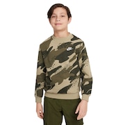 ナイキ(NIKE)(キッズ)ジュニア スポーツウェア クラブフリース ハイブリッド カモ 長袖スウェットシャツ FD3172-276