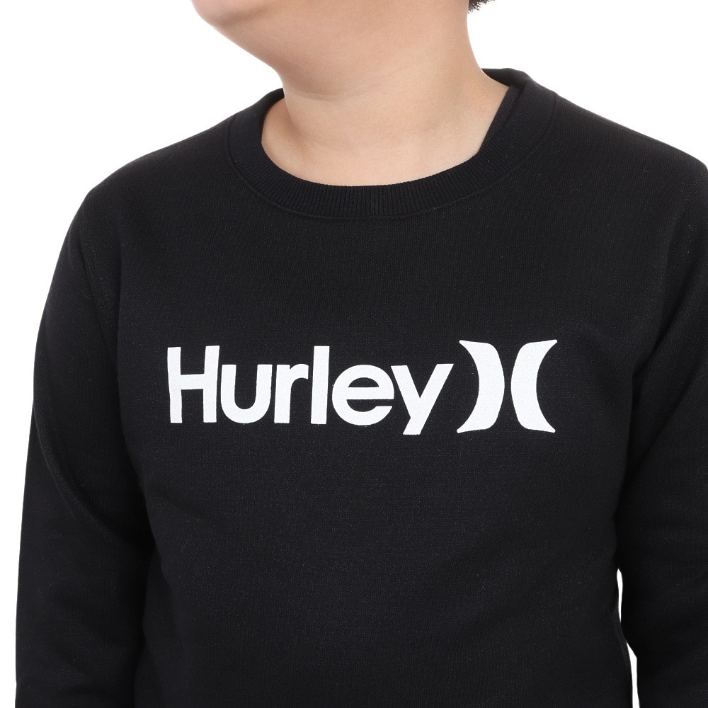 ハーレー（HURLEY）（キッズ）ジュニア B OAO 長袖 スウェット クルー 23 BFL2200001-BLK