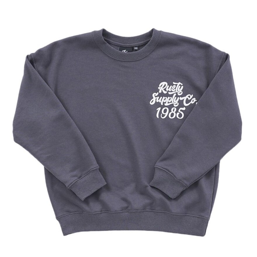 ラスティ（RUSTY）（キッズ）キッズ バックプリントスウェット 982010CGY