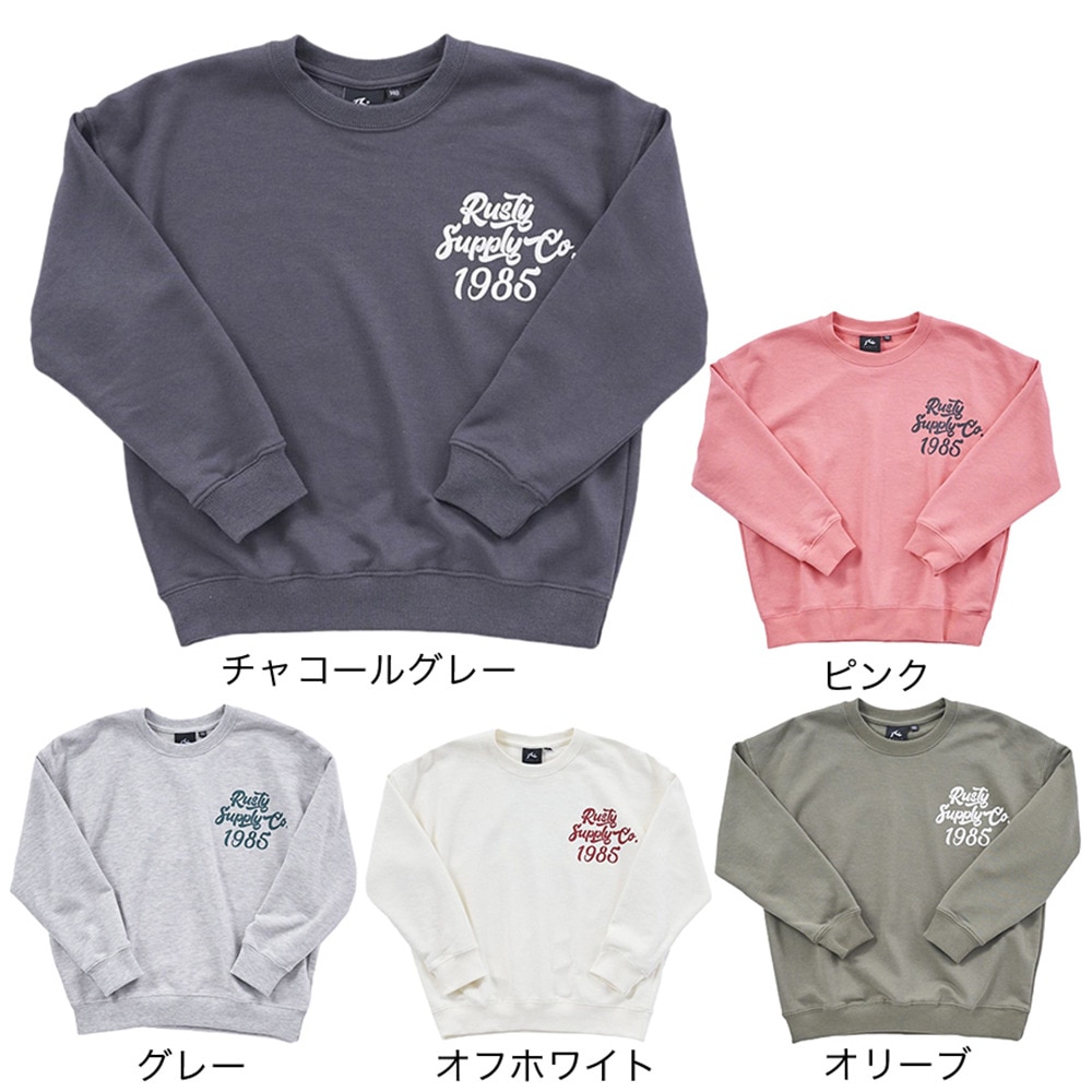 ラスティ（RUSTY）（キッズ）キッズ バックプリントスウェット 982010GYH