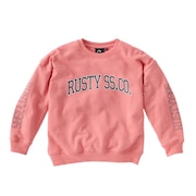 ラスティ（RUSTY）（キッズ）キッズ ロゴスウェット 982011PNK