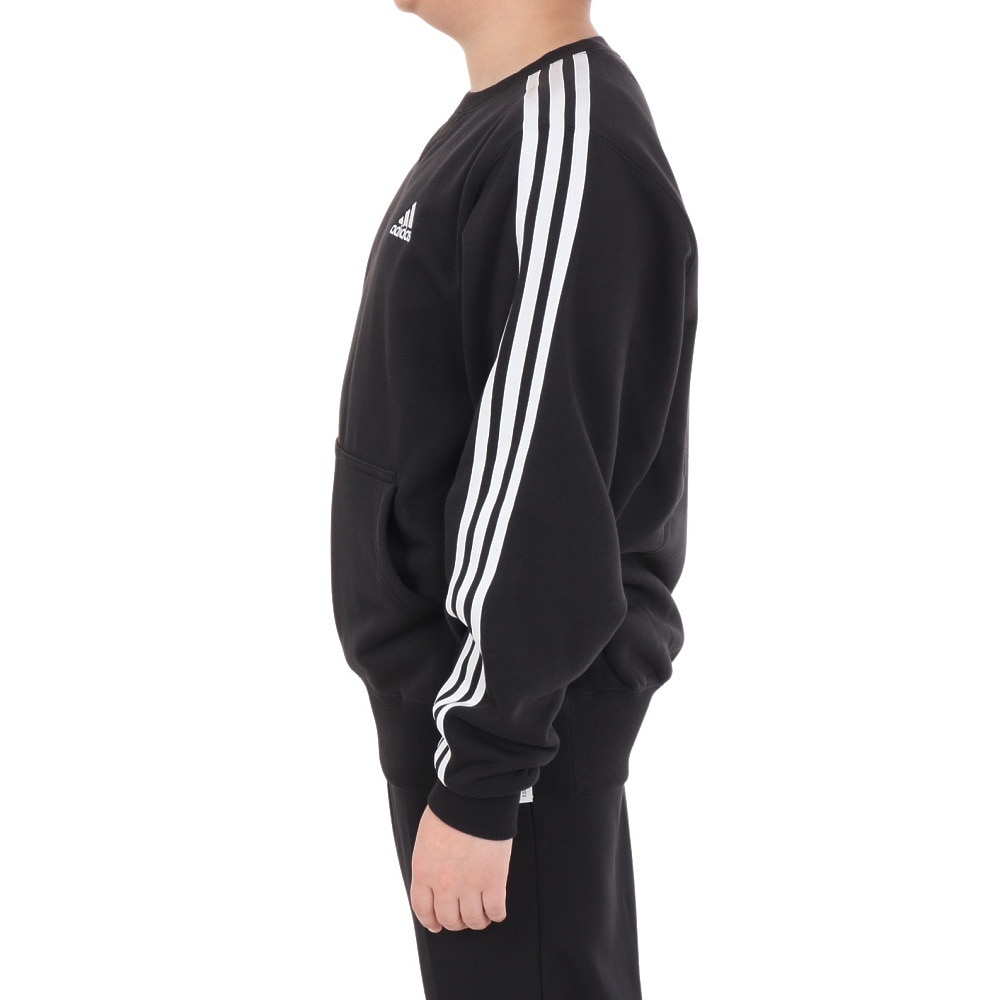 アディダス（adidas）（キッズ）キッズ エッセンシャルズ プラス ルーズフィット スリーストライプス フレンチテリー スウェットシャツ KWF33-JE1713