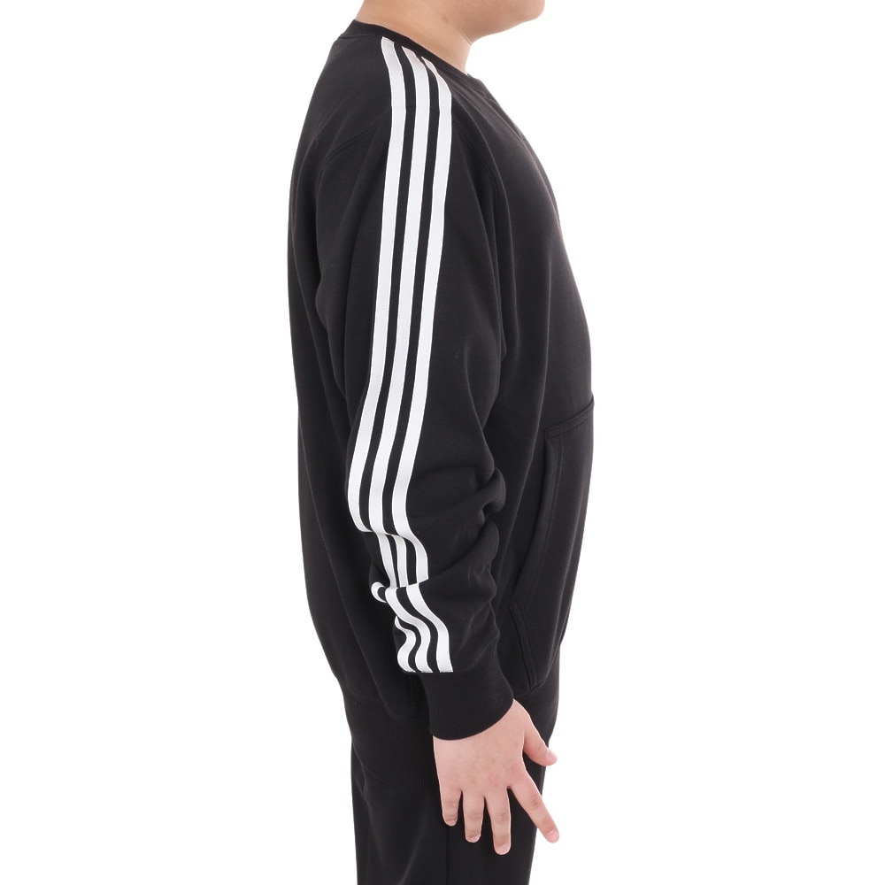 アディダス（adidas）（キッズ）キッズ エッセンシャルズ プラス ルーズフィット スリーストライプス フレンチテリー スウェットシャツ KWF33-JE1713