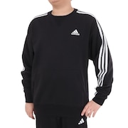 (キッズ)キッズ エッセンシャルズ プラス ルーズフィット スリーストライプス フレンチテリー スウェットシャツ KWF33-JE1713