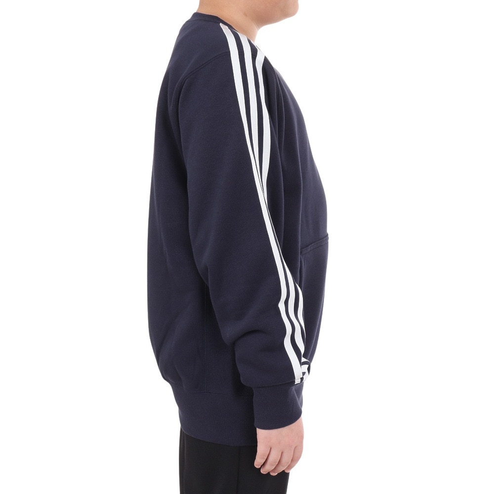 アディダス（adidas）（キッズ）キッズ エッセンシャルズ プラス ルーズフィット スリーストライプス フレンチテリー スウェットシャツ KWF33-JE1714