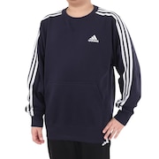 (キッズ)キッズ エッセンシャルズ プラス ルーズフィット スリーストライプス フレンチテリー スウェットシャツ KWF33-JE1714