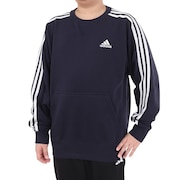 アディダス（adidas）（キッズ）キッズ エッセンシャルズ プラス ルーズフィット スリーストライプス フレンチテリー スウェットシャツ KWF33-JE1714