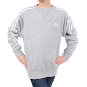 (キッズ)キッズ エッセンシャルズ プラス ルーズフィット スリーストライプス フレンチテリー スウェットシャツ KWF33-JE1715