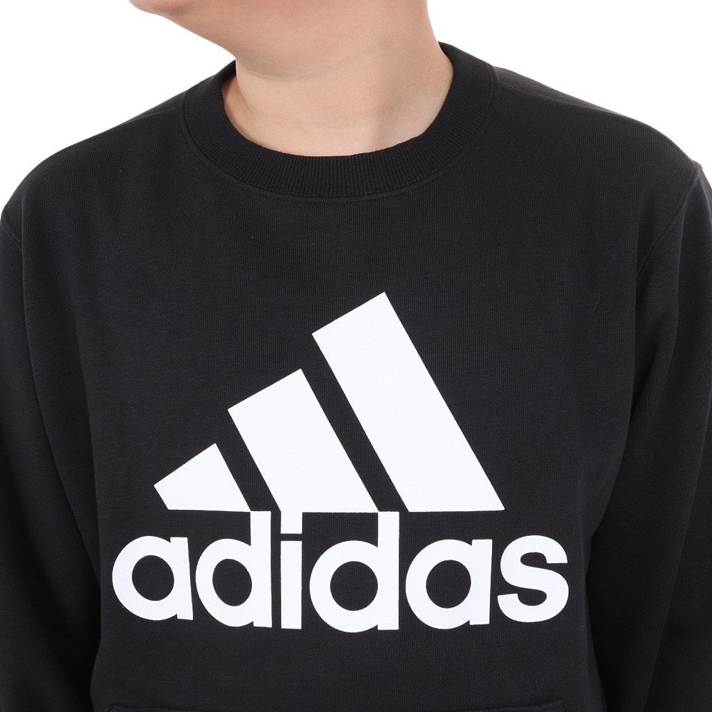 アディダス（adidas）（キッズ）ジュニア エッセンシャルズ プラス ビッグロゴ クルーネックスウェット KWF35-JE1725