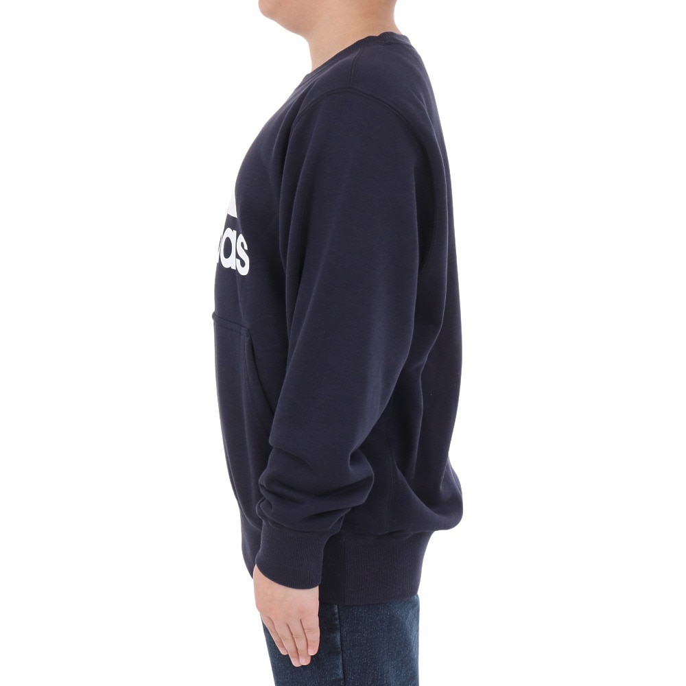 アディダス（adidas）（キッズ）ジュニア エッセンシャルズ プラス ビッグロゴ クルーネックスウェット KWF35-JE1726