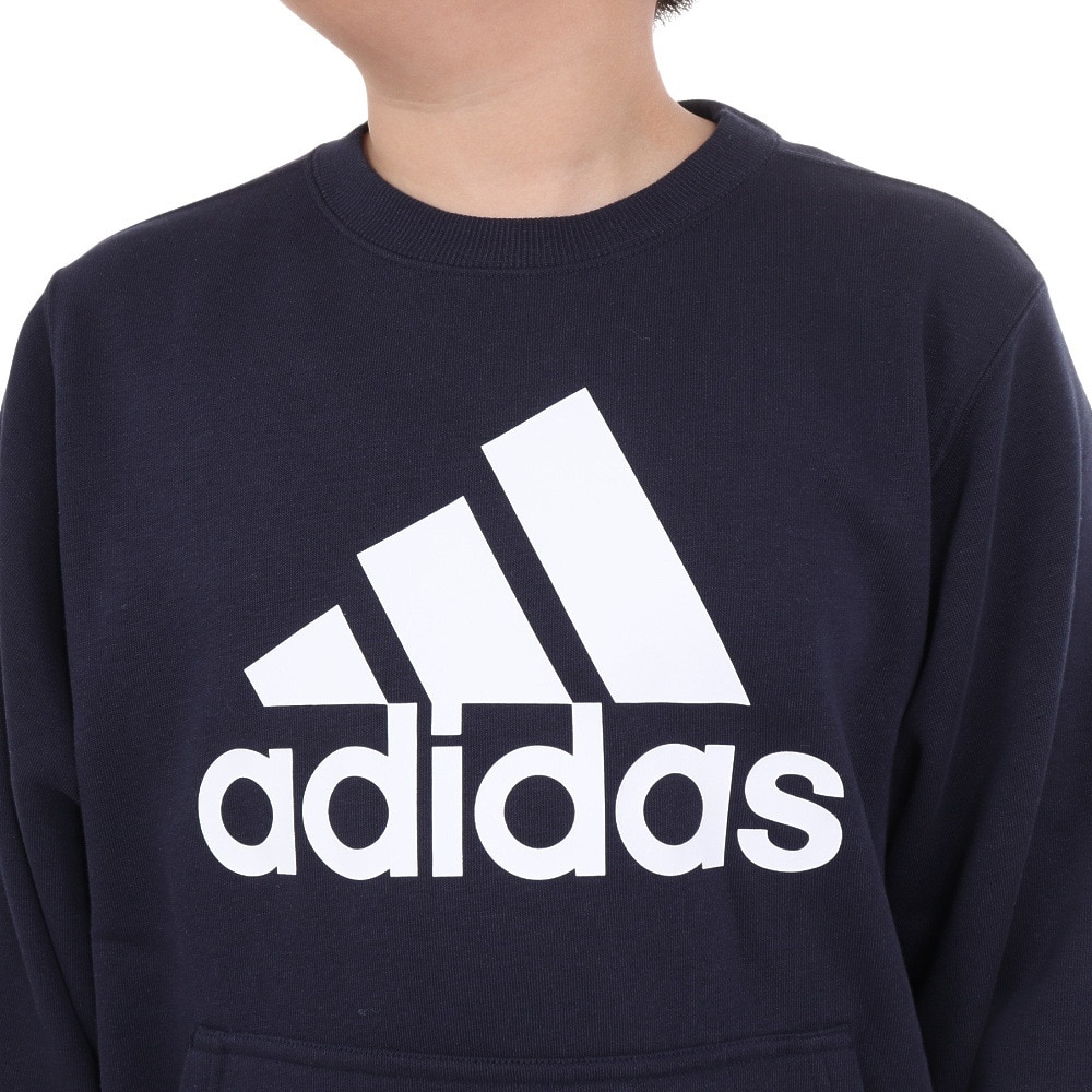 アディダス（adidas）（キッズ）ジュニア エッセンシャルズ プラス ビッグロゴ クルーネックスウェット KWF35-JE1726