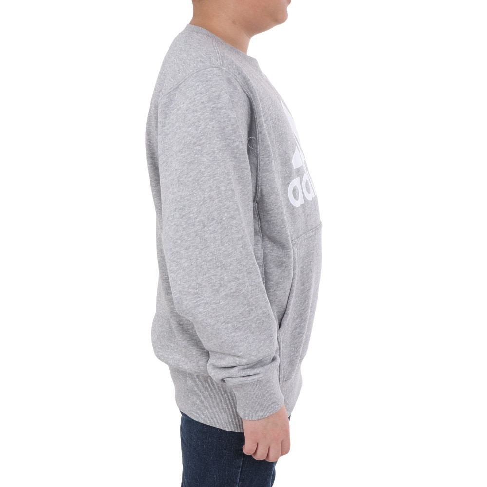 アディダス（adidas）（キッズ）ジュニア エッセンシャルズ プラス ビッグロゴ クルーネックスウェット KWF35-JE1727