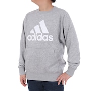 アディダス（adidas）（キッズ）ジュニア エッセンシャルズ プラス ビッグロゴ クルーネックスウェット KWF35-JE1727