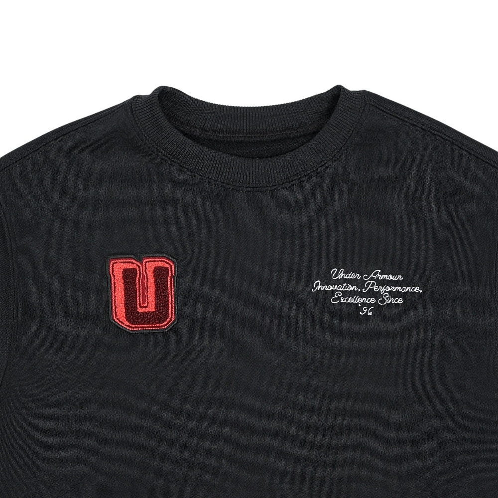 アンダーアーマー（UNDER ARMOUR）（キッズ）テック テリー グラフィック クルー 長袖 スウェット 1388668 001