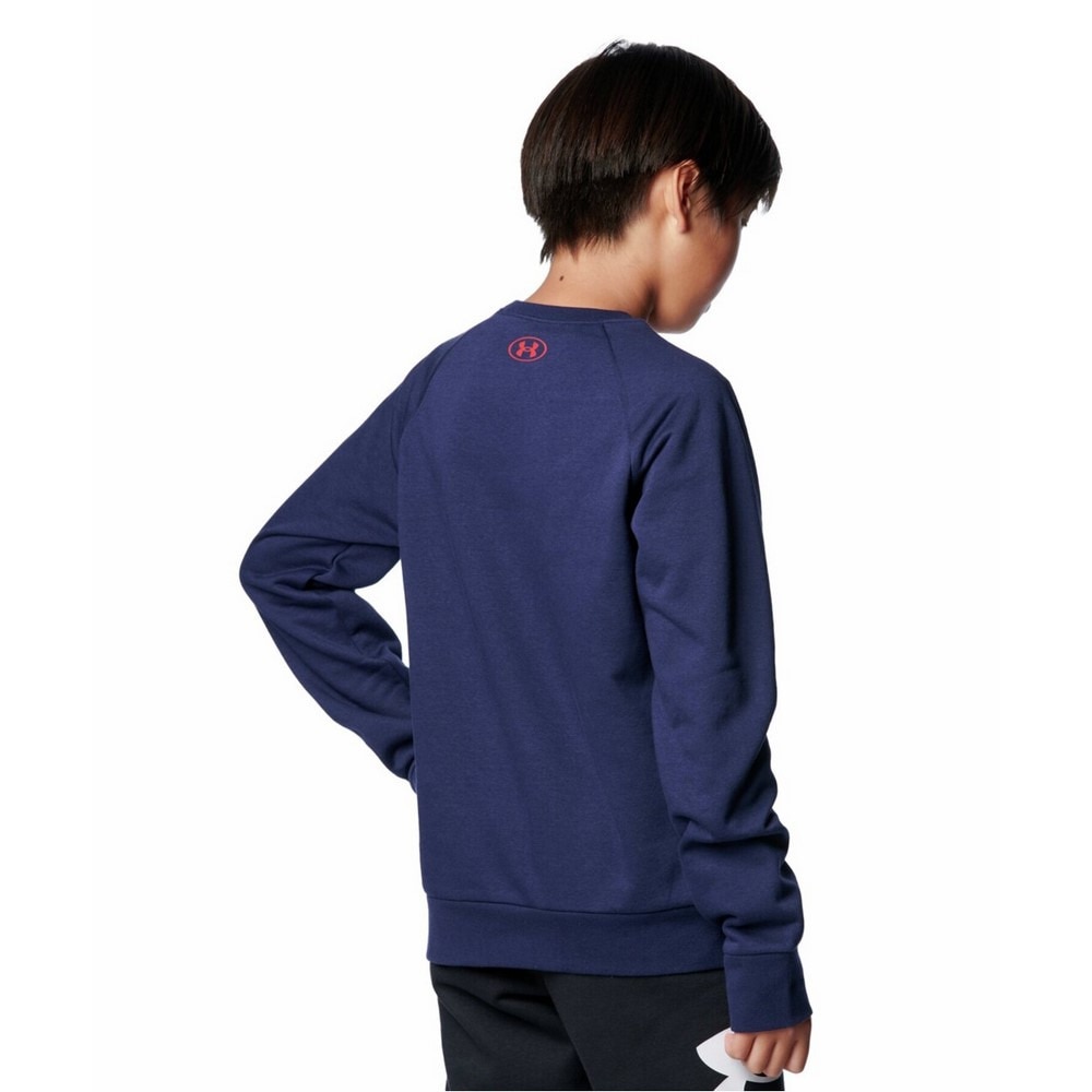 アンダーアーマー（UNDER ARMOUR）（キッズ）ライバルフリース カレッジ クルーネック スウェットシャツ 6000886 410