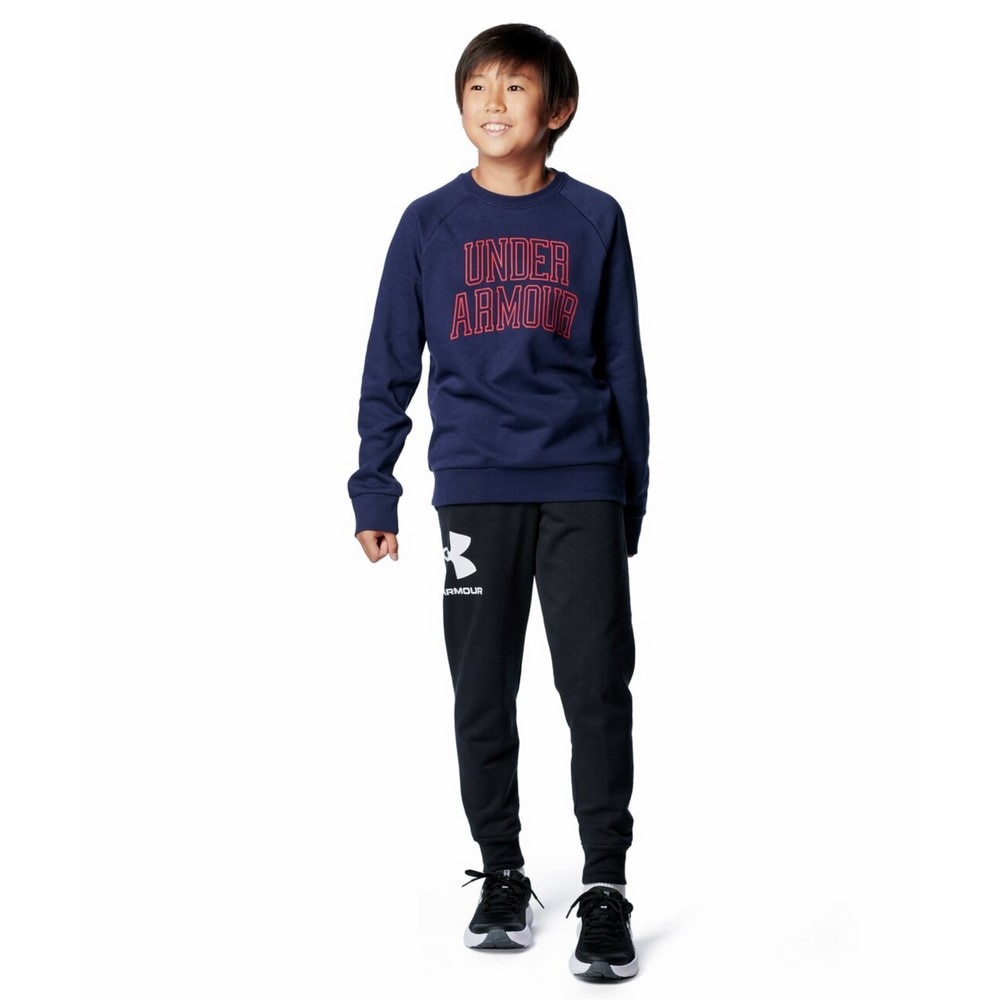 アンダーアーマー（UNDER ARMOUR）（キッズ）ライバルフリース カレッジ クルーネック スウェットシャツ 6000886 410