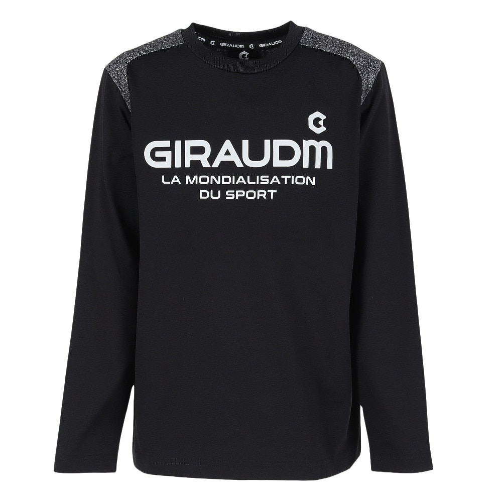 ジローム（GIRAUDM）（キッズ）ジュニア PEACHBRUSHED クルーネック スウェット 4F0017-TR862-GRSD BLK